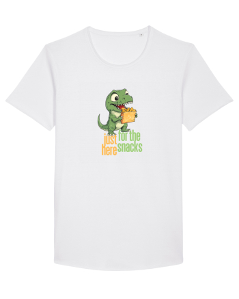JUST HERE FOR THE SNACKS - DINOZAUR - SUNT AICI PENTRU GUSTARI White
