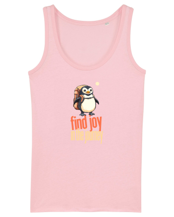 FIND JOY IN THE JOURNEY - PINGUIN - BUCURA-TE DE CALATORIE / DRUM Cotton Pink