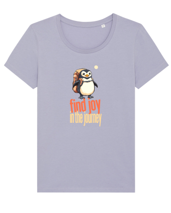 FIND JOY IN THE JOURNEY - PINGUIN - BUCURA-TE DE CALATORIE / DRUM Lavender
