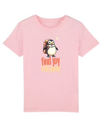 FIND JOY IN THE JOURNEY - PINGUIN - BUCURA-TE DE CALATORIE / DRUM Cotton Pink