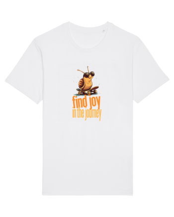 FIND JOY IN THE JOURNEY - MELC - BUCURA-TE DE CALATORIE / DRUM White