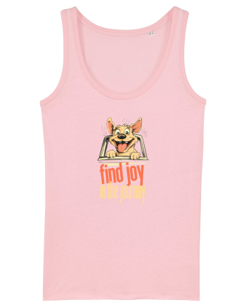 FIND JOY IN THE JOURNEY - CAINE- BUCURA-TE DE CALATORIE / DRUM Cotton Pink