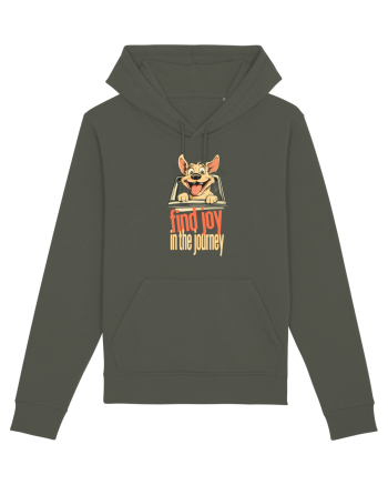 FIND JOY IN THE JOURNEY - CAINE- BUCURA-TE DE CALATORIE / DRUM Khaki