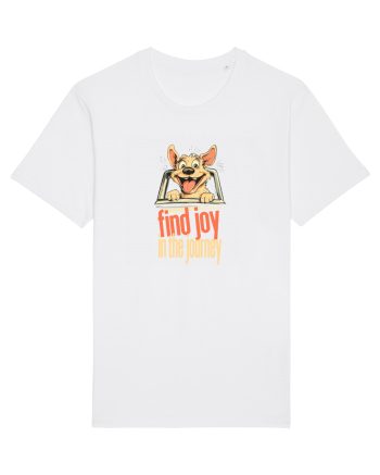 FIND JOY IN THE JOURNEY - CAINE- BUCURA-TE DE CALATORIE / DRUM White
