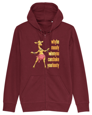 WHY BE MOODY WHEN YOU CAN SHAKE YOUR BOOTY - GIRAFA BELLYDANCER 1 Burgundy