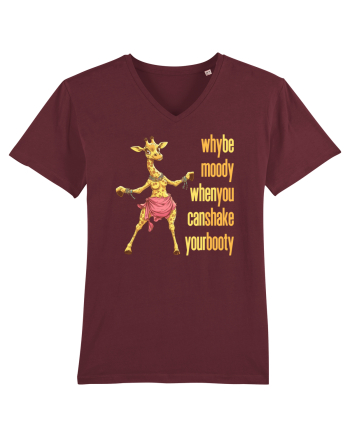 WHY BE MOODY WHEN YOU CAN SHAKE YOUR BOOTY - GIRAFA BELLYDANCER 1 Burgundy