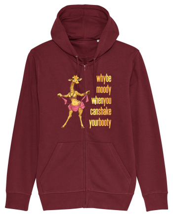 WHY BE MOODY WHEN YOU CAN SHAKE YOUR BOOTY - GIRAFA BELLYDANCER 2 Burgundy