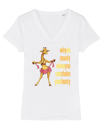 WHY BE MOODY WHEN YOU CAN SHAKE YOUR BOOTY - GIRAFA BELLYDANCER 2 White