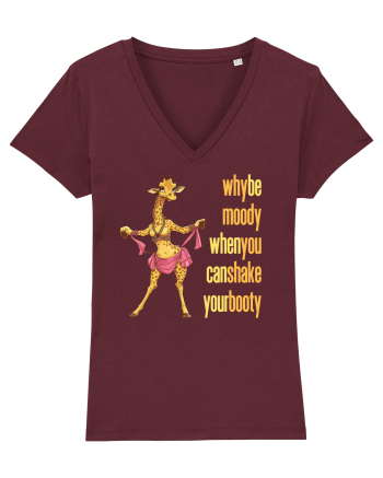 WHY BE MOODY WHEN YOU CAN SHAKE YOUR BOOTY - GIRAFA BELLYDANCER 2 Burgundy