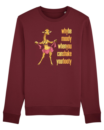 WHY BE MOODY WHEN YOU CAN SHAKE YOUR BOOTY - GIRAFA BELLYDANCER 2 Burgundy