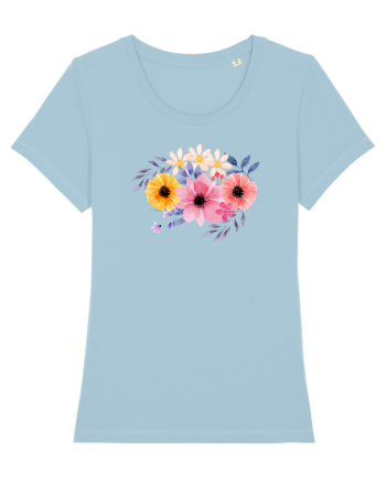 Flowers Sky Blue