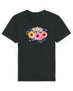 Flowers Tricou mânecă scurtă Unisex Rocker