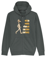 WHY BE MOODY WHEN YOU CAN SHAKE YOUR BOOTY - GIRAFA CU PALARIE Hanorac cu fermoar Unisex Connector