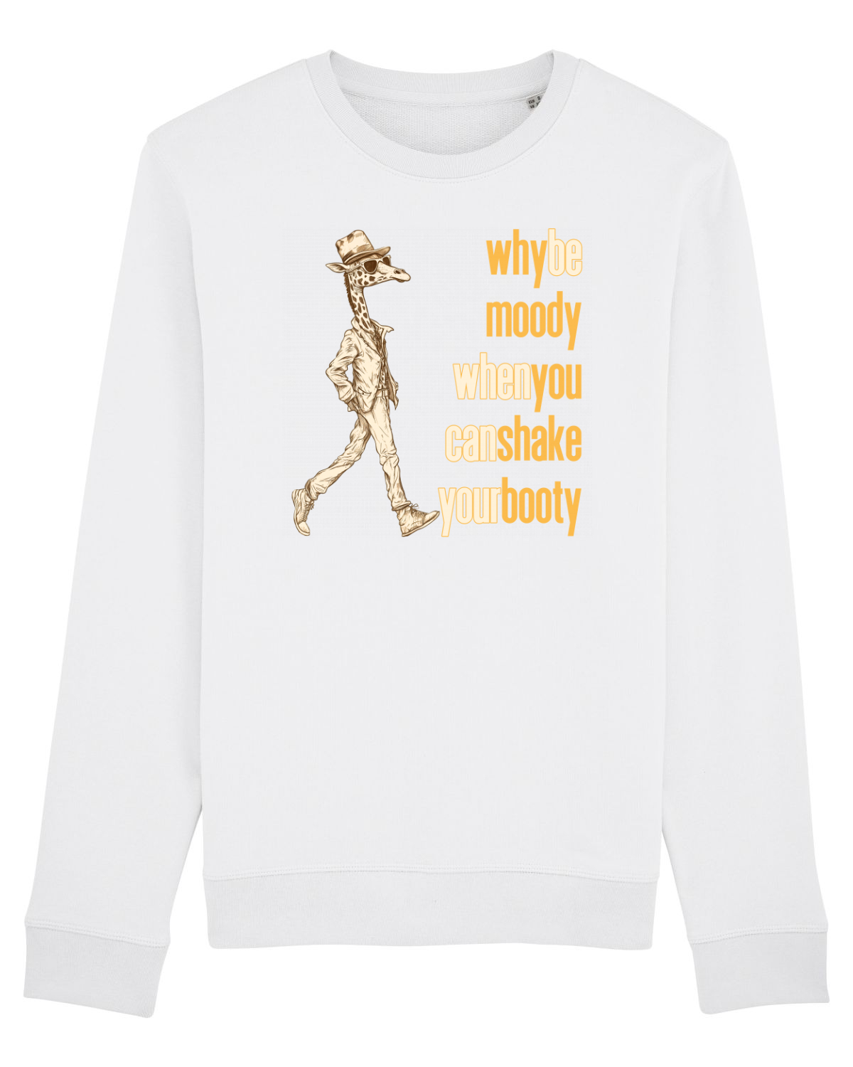 Bluză mânecă lungă Unisex Rise White