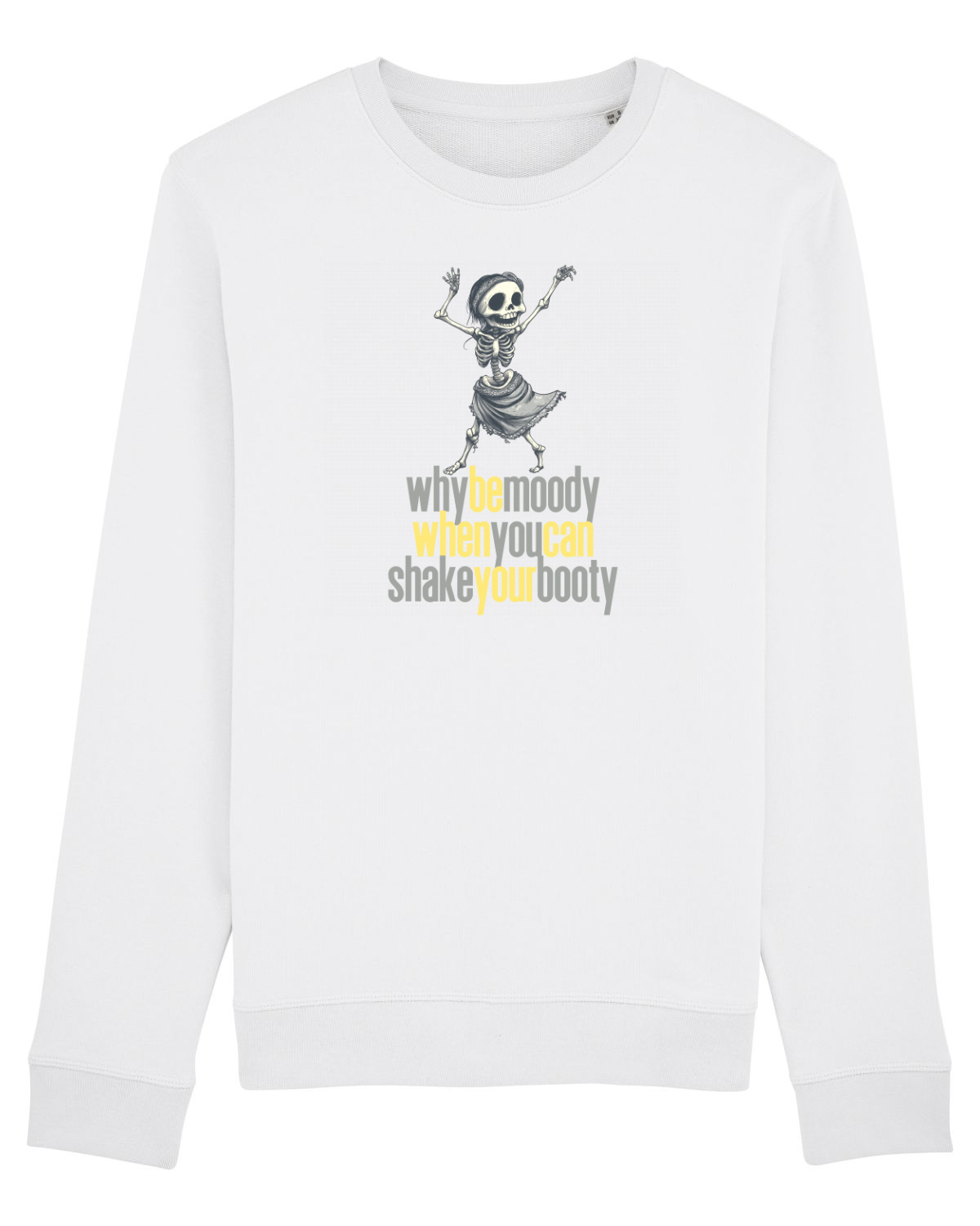 Bluză mânecă lungă Unisex Rise White