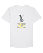 WHY BE MOODY WHEN YOU CAN SHAKE YOUR BOOTY - SCHELET 2 Tricou mânecă scurtă guler larg Bărbat Skater