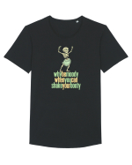 WHY BE MOODY WHEN YOU CAN SHAKE YOUR BOOTY - SCHELET 1 Tricou mânecă scurtă guler larg Bărbat Skater