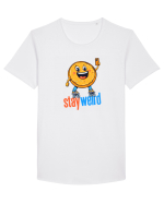 STAY WEIRD - Gogoasa - selfie Tricou mânecă scurtă guler larg Bărbat Skater