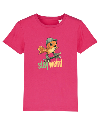 STAY WEIRD - Peste - skateboard Raspberry