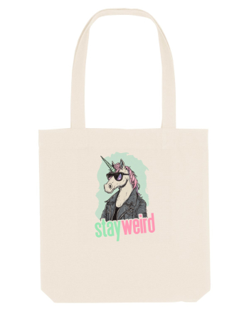 STAY WEIRD - Unicorn - rocker - geaca de piele Natural