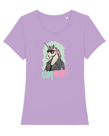 STAY WEIRD - Unicorn - rocker - geaca de piele Lavender Dawn