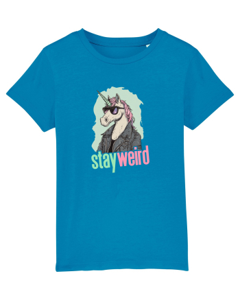 STAY WEIRD - Unicorn - rocker - geaca de piele Azur