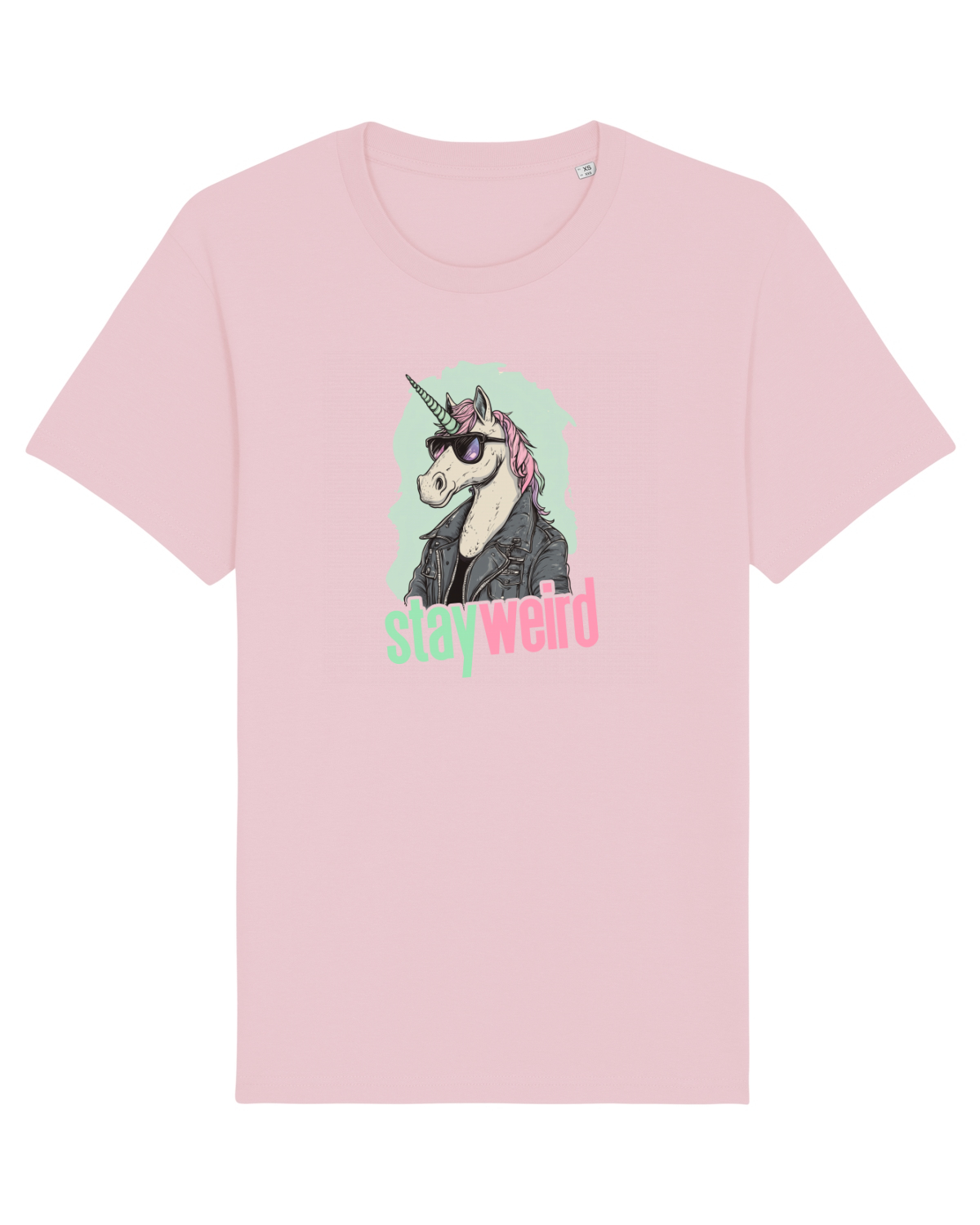 Tricou mânecă scurtă Unisex Rocker Cotton Pink