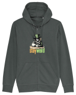 STAY WEIRD - Palarierul cel nebun - Alice Hanorac cu fermoar Unisex Connector