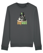 STAY WEIRD - Palarierul cel nebun - Alice Bluză mânecă lungă Unisex Rise