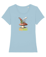 STAY WEIRD - Omida - Alice Tricou mânecă scurtă guler larg fitted Damă Expresser
