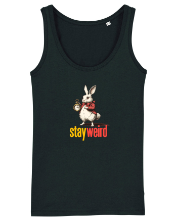 STAY WEIRD - Iepurele alb- Alice Black