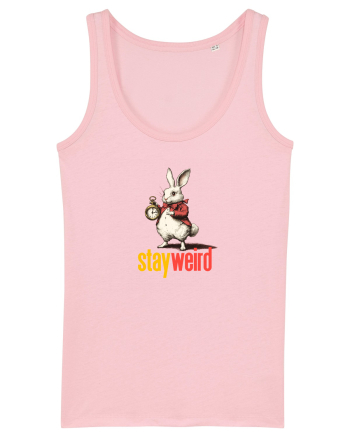 STAY WEIRD - Iepurele alb- Alice Cotton Pink