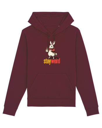 STAY WEIRD - Iepurele alb- Alice Burgundy