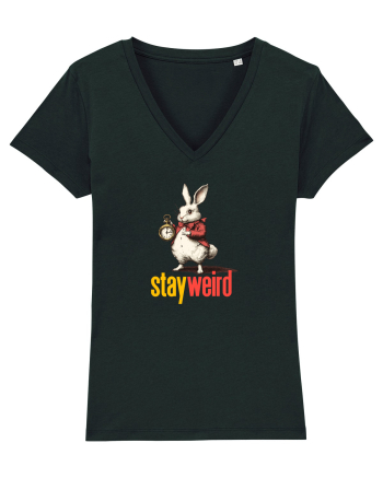 STAY WEIRD - Iepurele alb- Alice Black