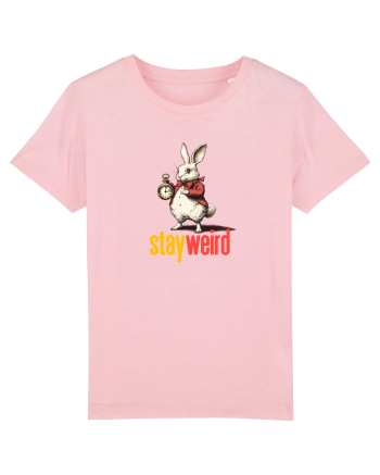 STAY WEIRD - Iepurele alb- Alice Cotton Pink