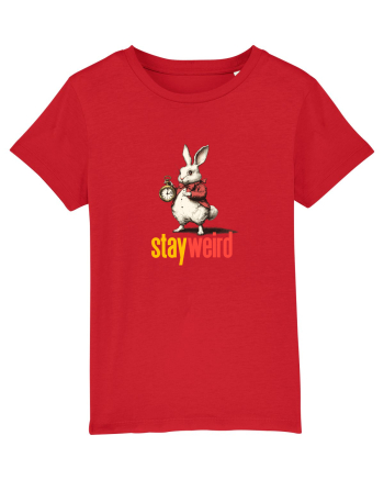 STAY WEIRD - Iepurele alb- Alice Red