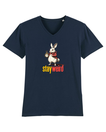 STAY WEIRD - Iepurele alb- Alice French Navy
