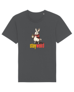 STAY WEIRD - Iepurele alb- Alice Tricou mânecă scurtă Unisex Rocker