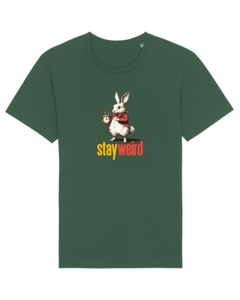 STAY WEIRD - Iepurele alb- Alice Bottle Green