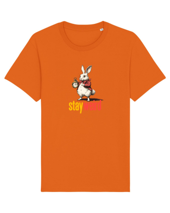 STAY WEIRD - Iepurele alb- Alice Bright Orange