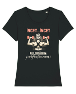 pentru antrenament la sala - Nu grăbim perfecțiunea Tricou mânecă scurtă guler larg fitted Damă Expresser
