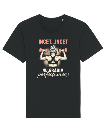 pentru antrenament la sala - Nu grăbim perfecțiunea Tricou mânecă scurtă Unisex Rocker