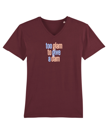 TOO GLAM TO GIVE A DAM Burgundy