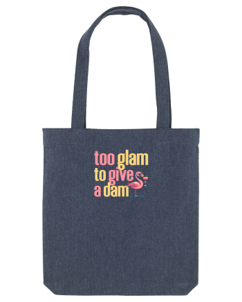 TOO GLAM TO GIVE A DAM Flamingo Midnight Blue