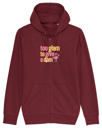 TOO GLAM TO GIVE A DAM Flamingo Burgundy