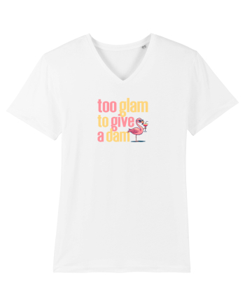 TOO GLAM TO GIVE A DAM Flamingo White