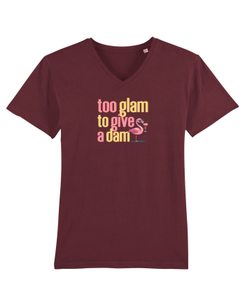 TOO GLAM TO GIVE A DAM Flamingo Burgundy