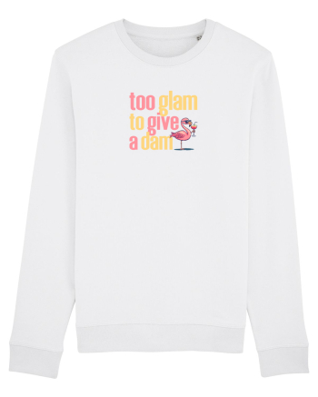 TOO GLAM TO GIVE A DAM Flamingo White