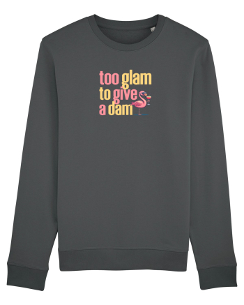 TOO GLAM TO GIVE A DAM Flamingo Anthracite