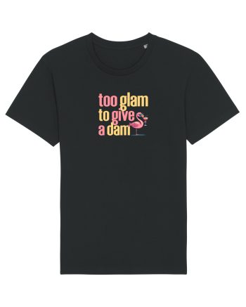 TOO GLAM TO GIVE A DAM Flamingo Black